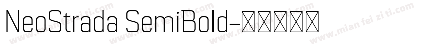 NeoStrada SemiBold字体转换